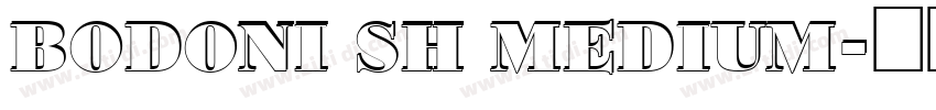 Bodoni SH Medium字体转换